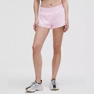 Lululemon Hotty Hot High-Rise Lined Short 2.5" - Pink Organza, Size 10